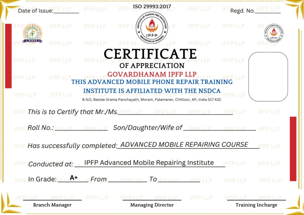 GES-Moram Certificate